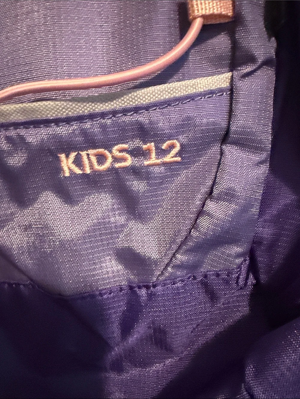 Kids Purple Backpack with Pink Trim - Kids 12